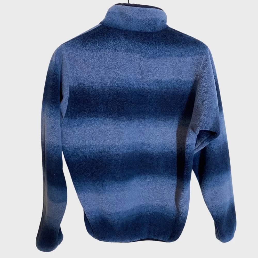 Patagonia Synchilla Hand Dipped Navy Blue Snap-T Fleece Pullover Mens XS - Picture 2 of 6